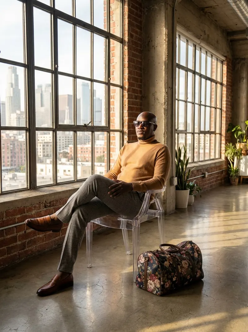 Salim Cyrus with arms folded